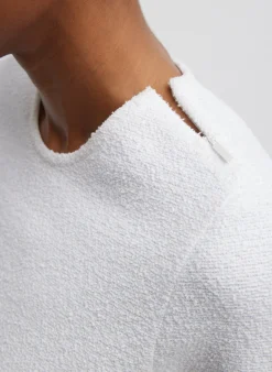 Boucle Knit Long Sleeve Circular Top