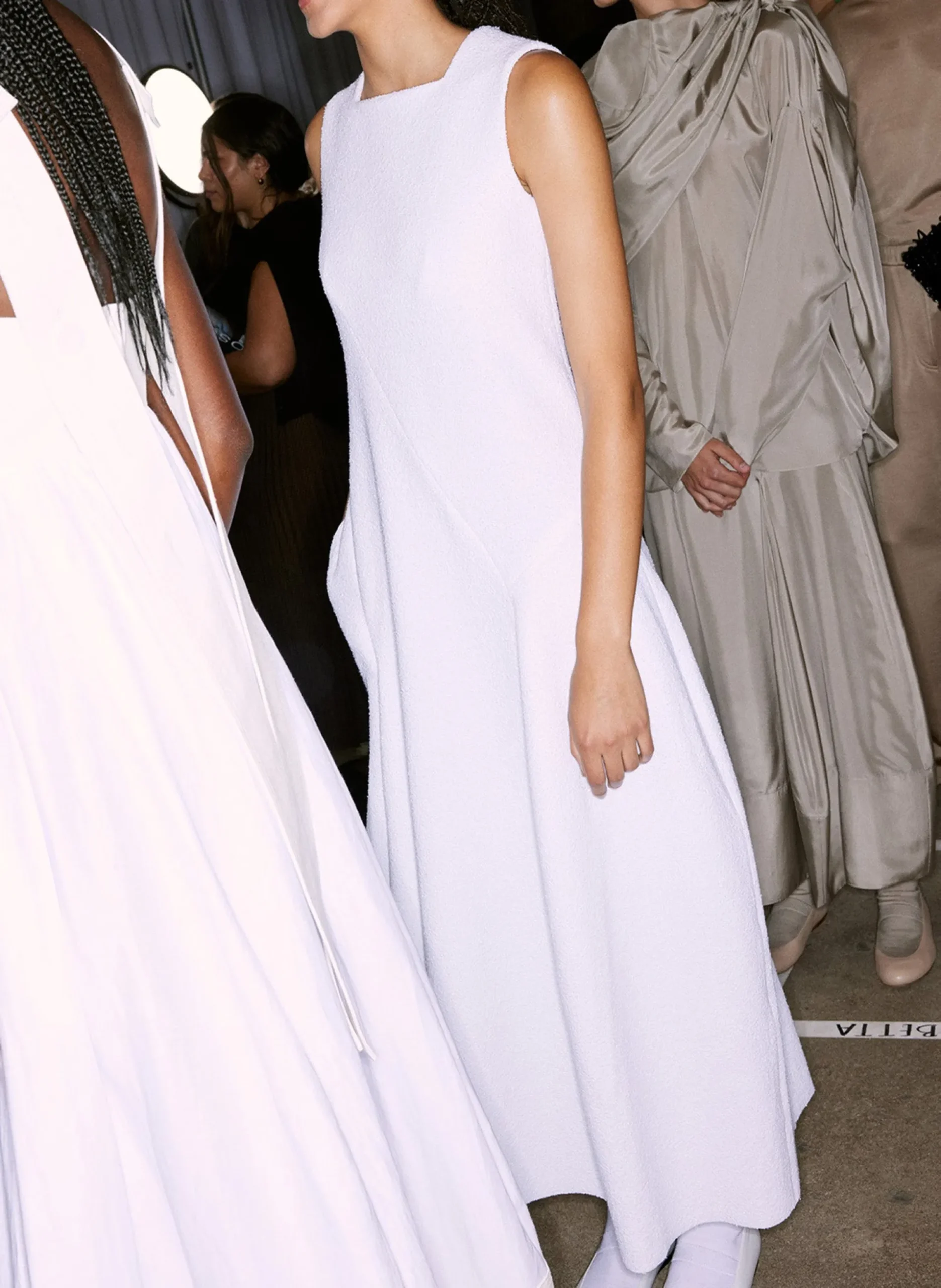 Boucle Knit Sculpted Dress