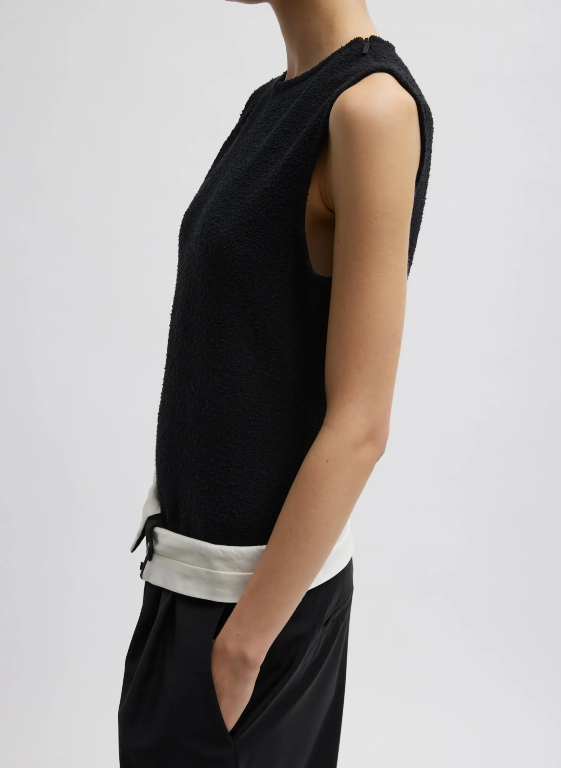 Boucle Knit Sleeveless Top