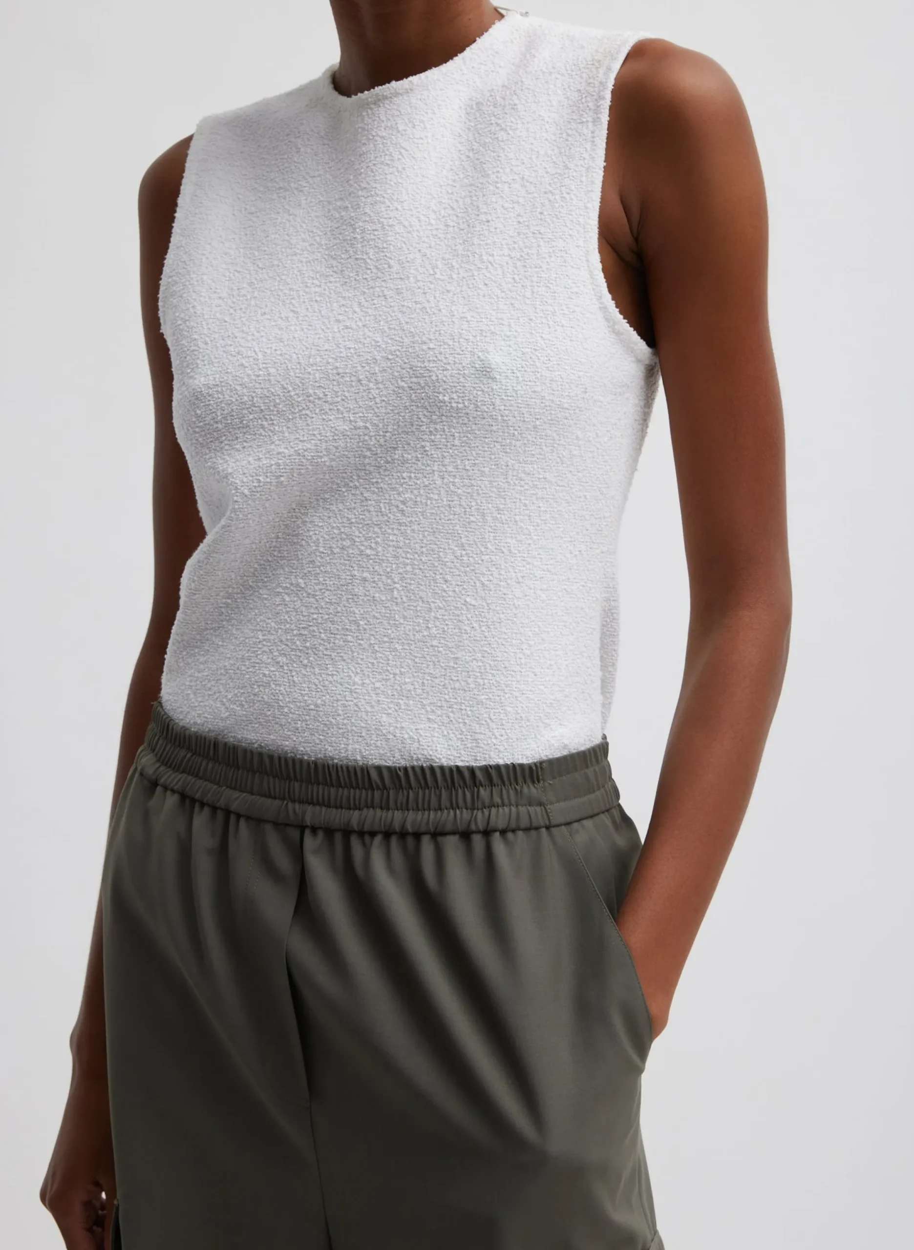 Boucle Knit Sleeveless Top