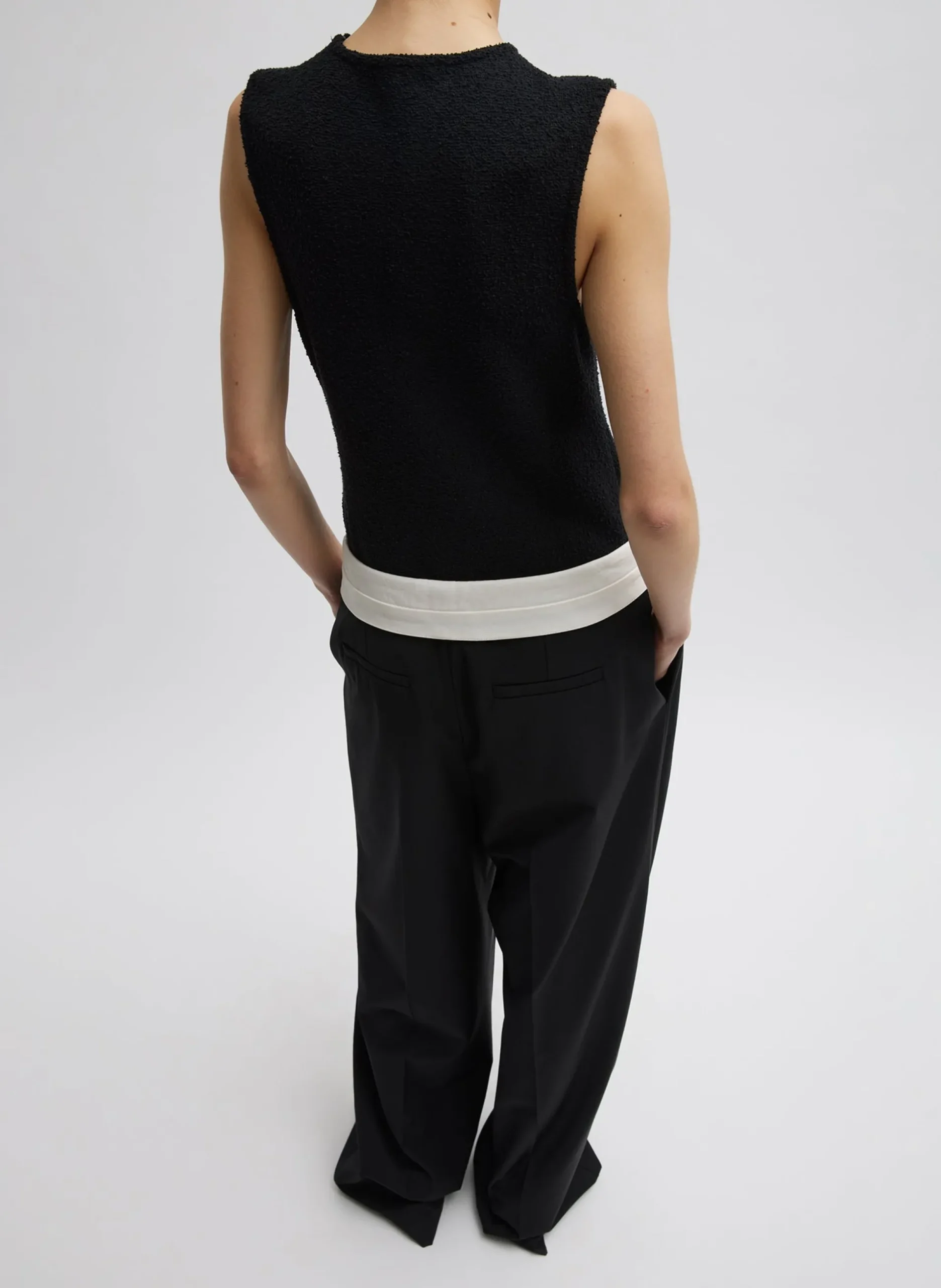 Boucle Knit Sleeveless Top