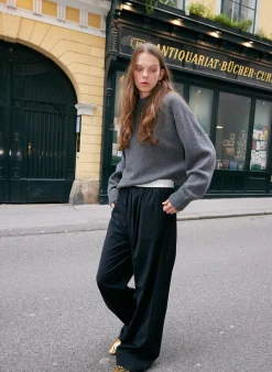 Cashmere Sweater Crewneck Oversized Pullover