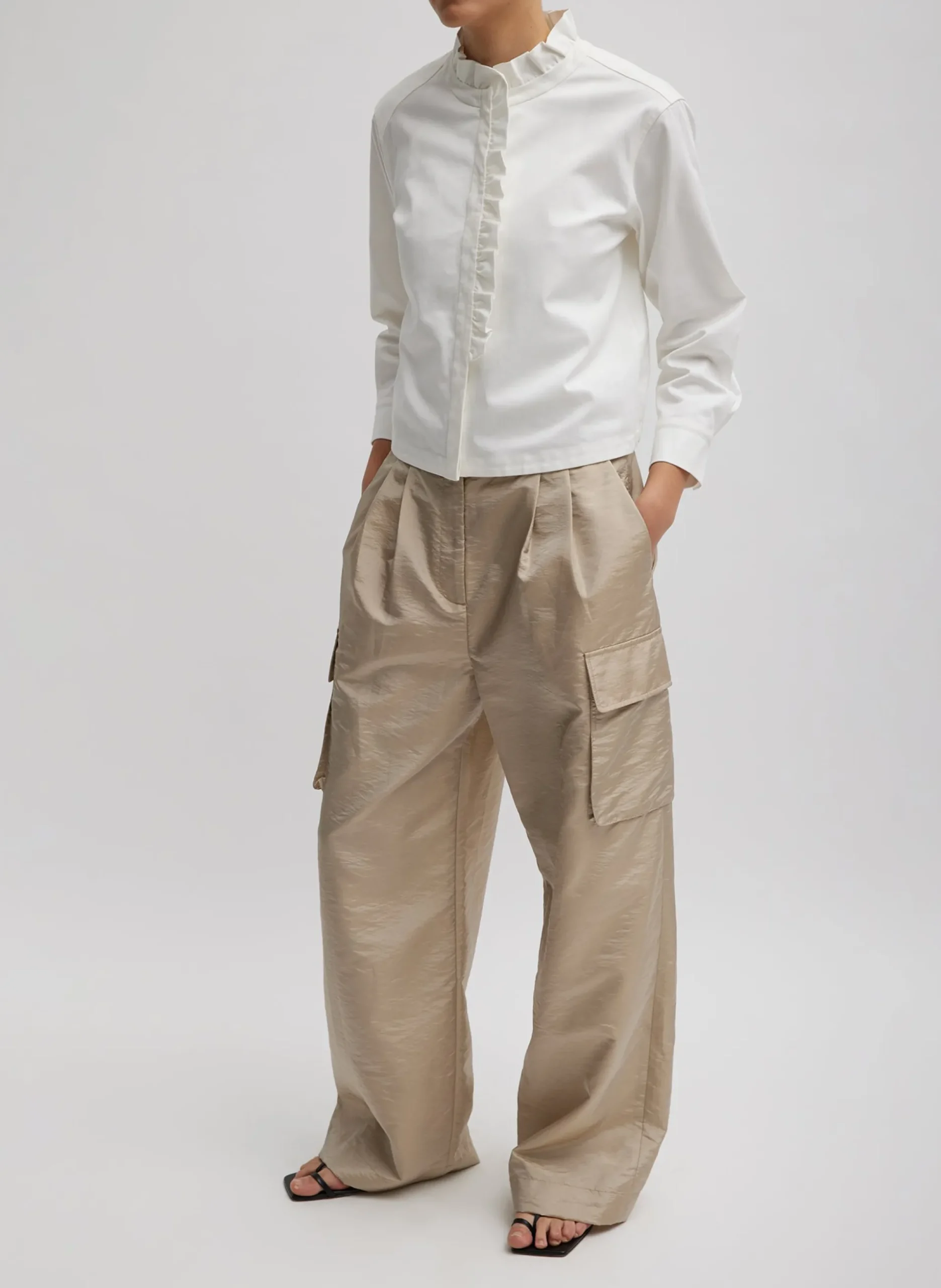 Chino Holly Bracelet Sleeve Shirt