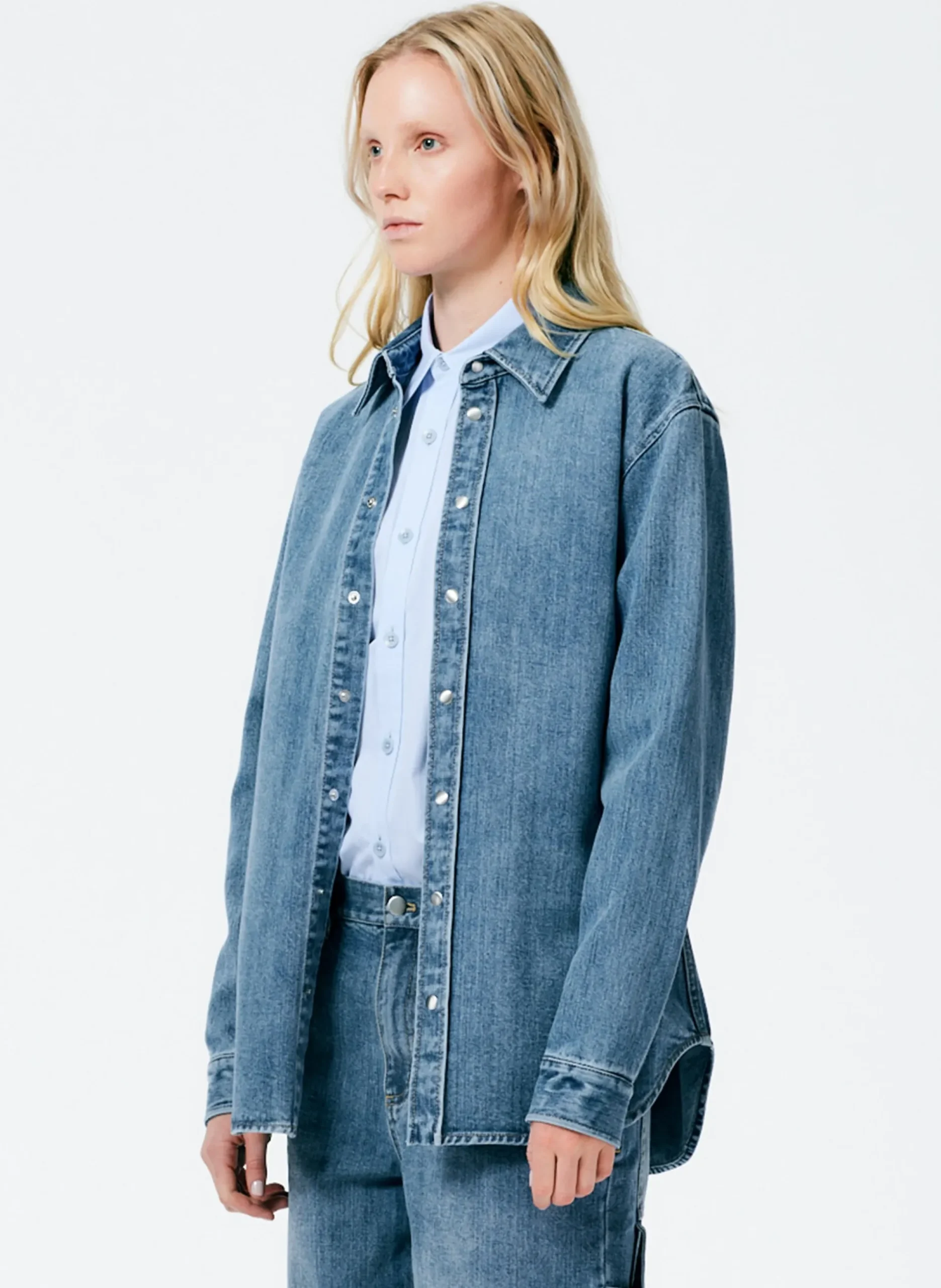Classic Wash Denim Easy Shirt