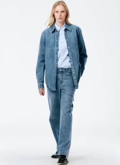 Classic Wash Denim Easy Shirt