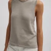 Cotton Criss Cross Sleeveless Sweater