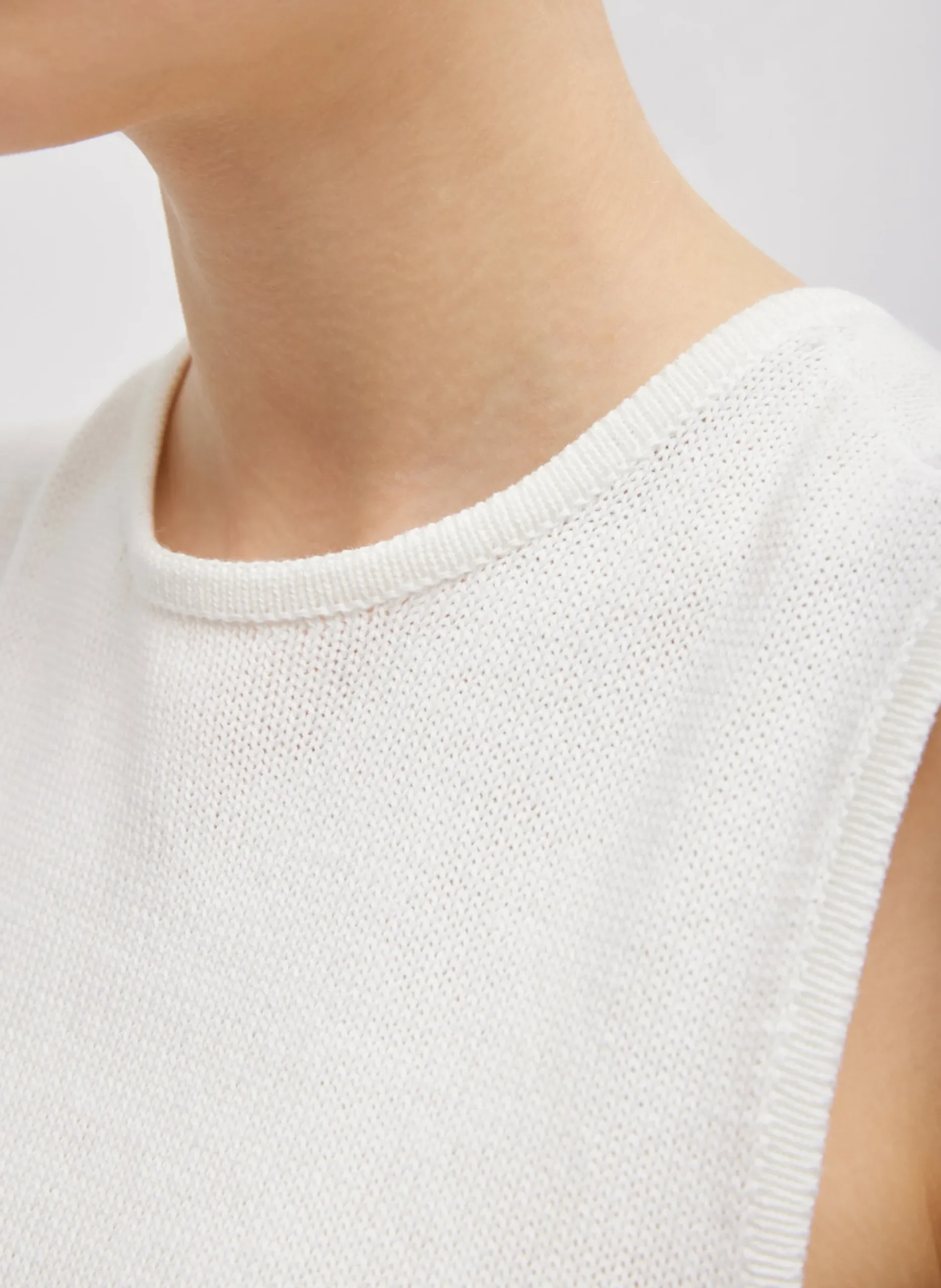 Cotton Criss Cross Sleeveless Sweater