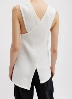 Cotton Criss Cross Sleeveless Sweater