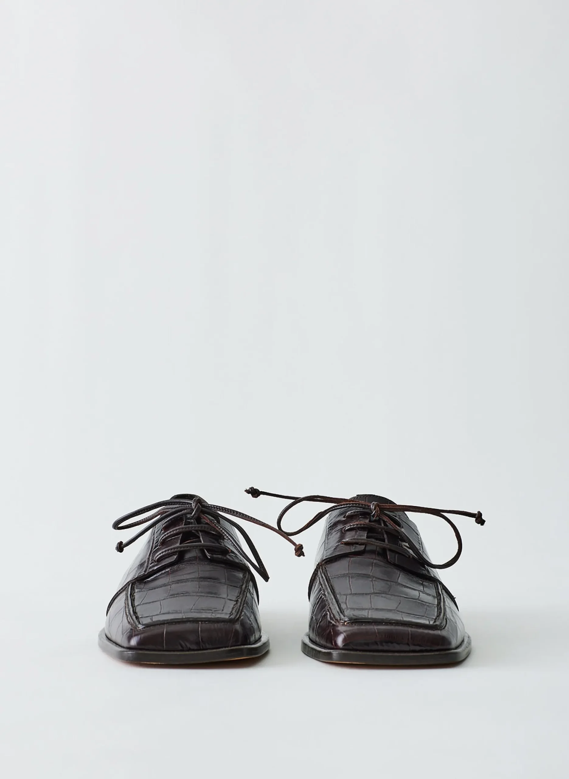 Croc Print Brody Square Toe Loafer