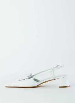 Croc Print Victor Slingback