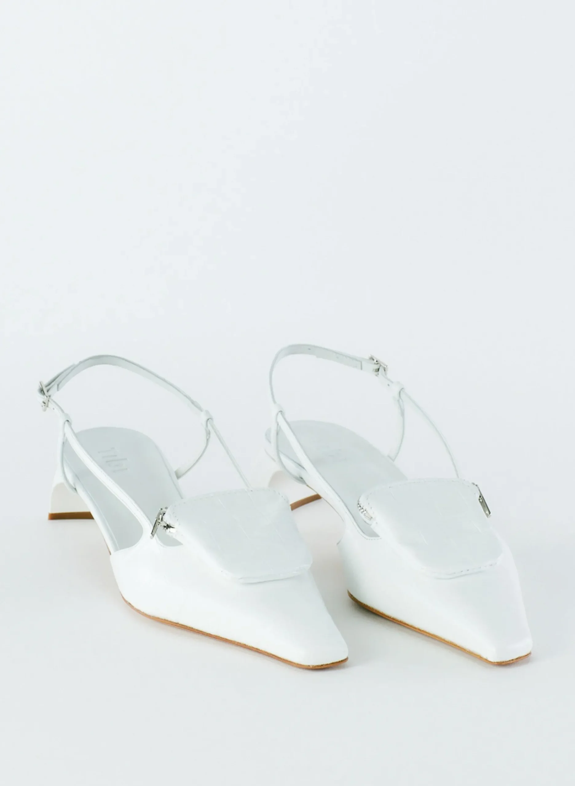 Croc Print Victor Slingback