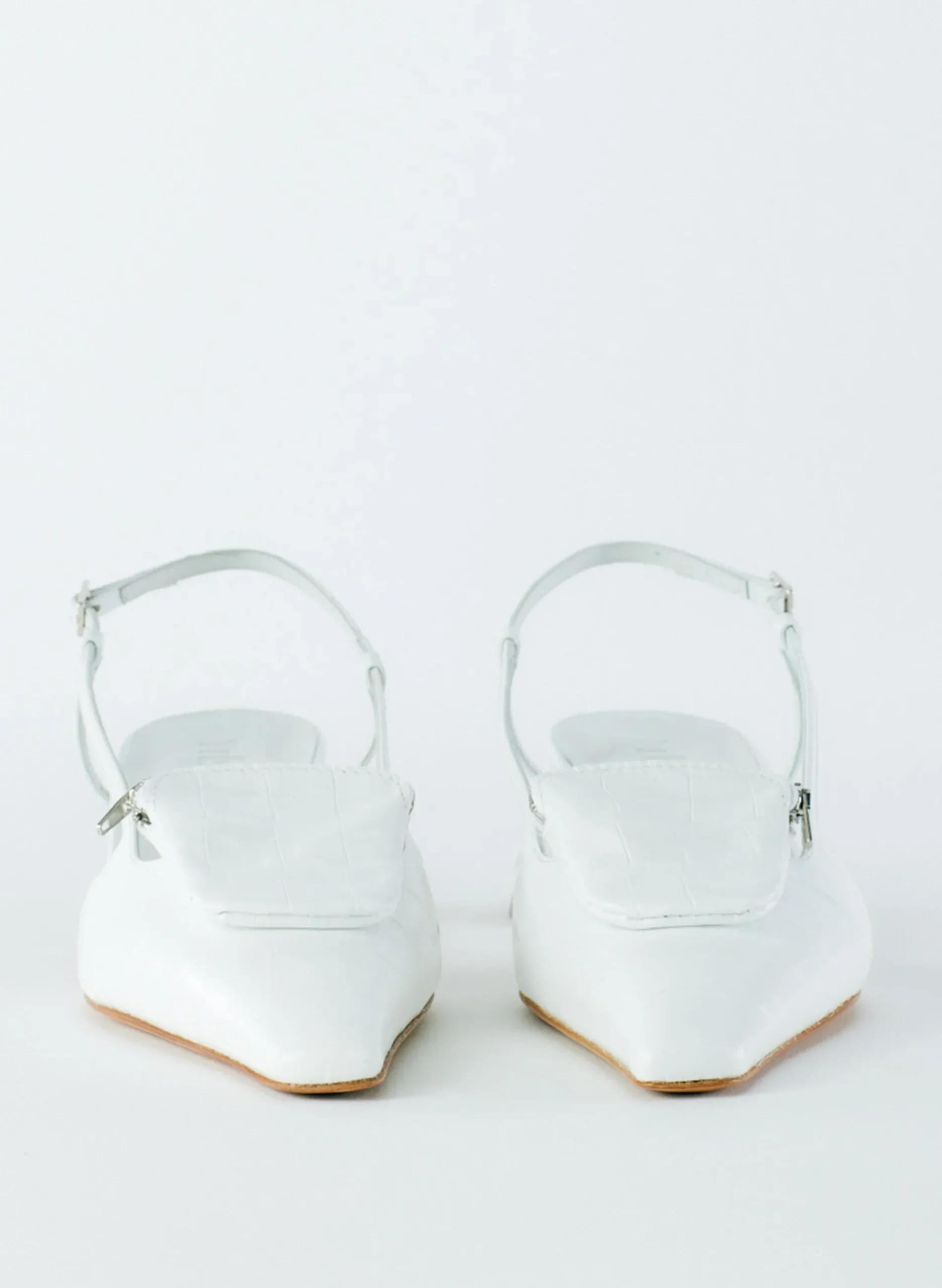 Croc Print Victor Slingback