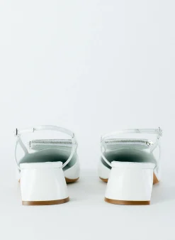 Croc Print Victor Slingback