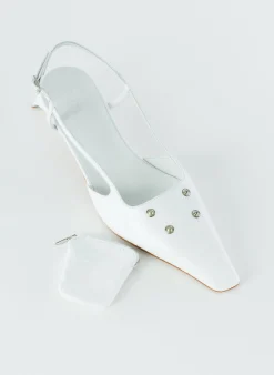 Croc Print Victor Slingback