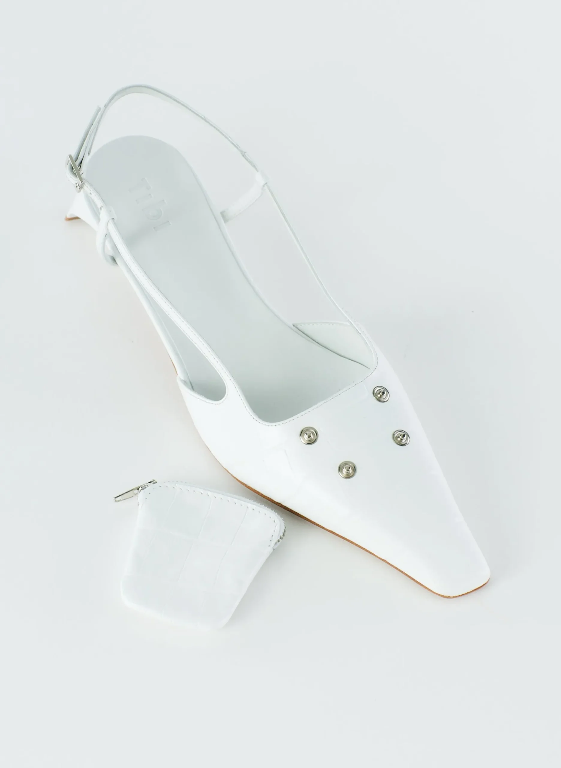 Croc Print Victor Slingback