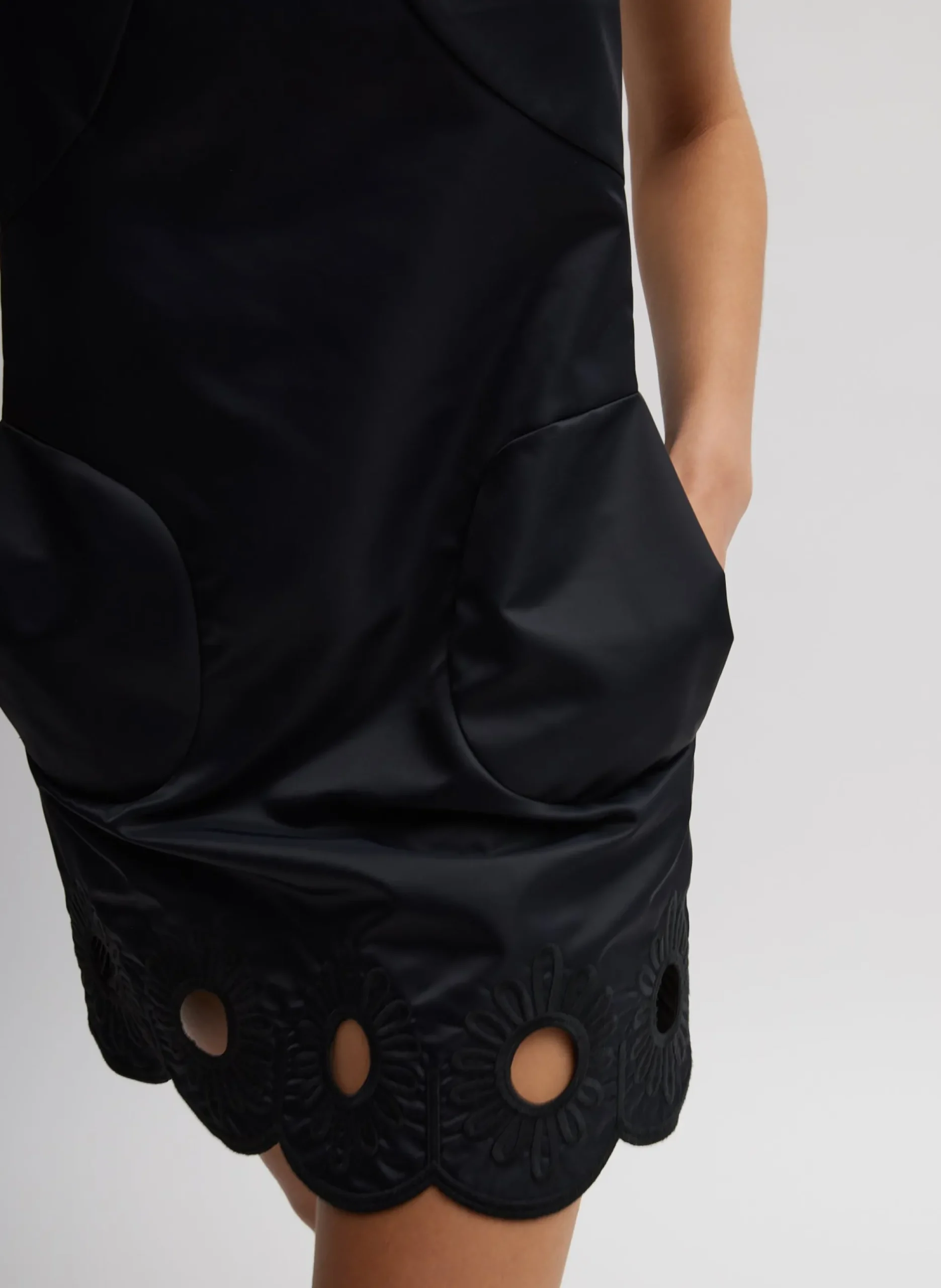 Daisy Embroidery Short Dress