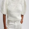 Deluxe Tube Yarn Sweater Mini Puff Pullover