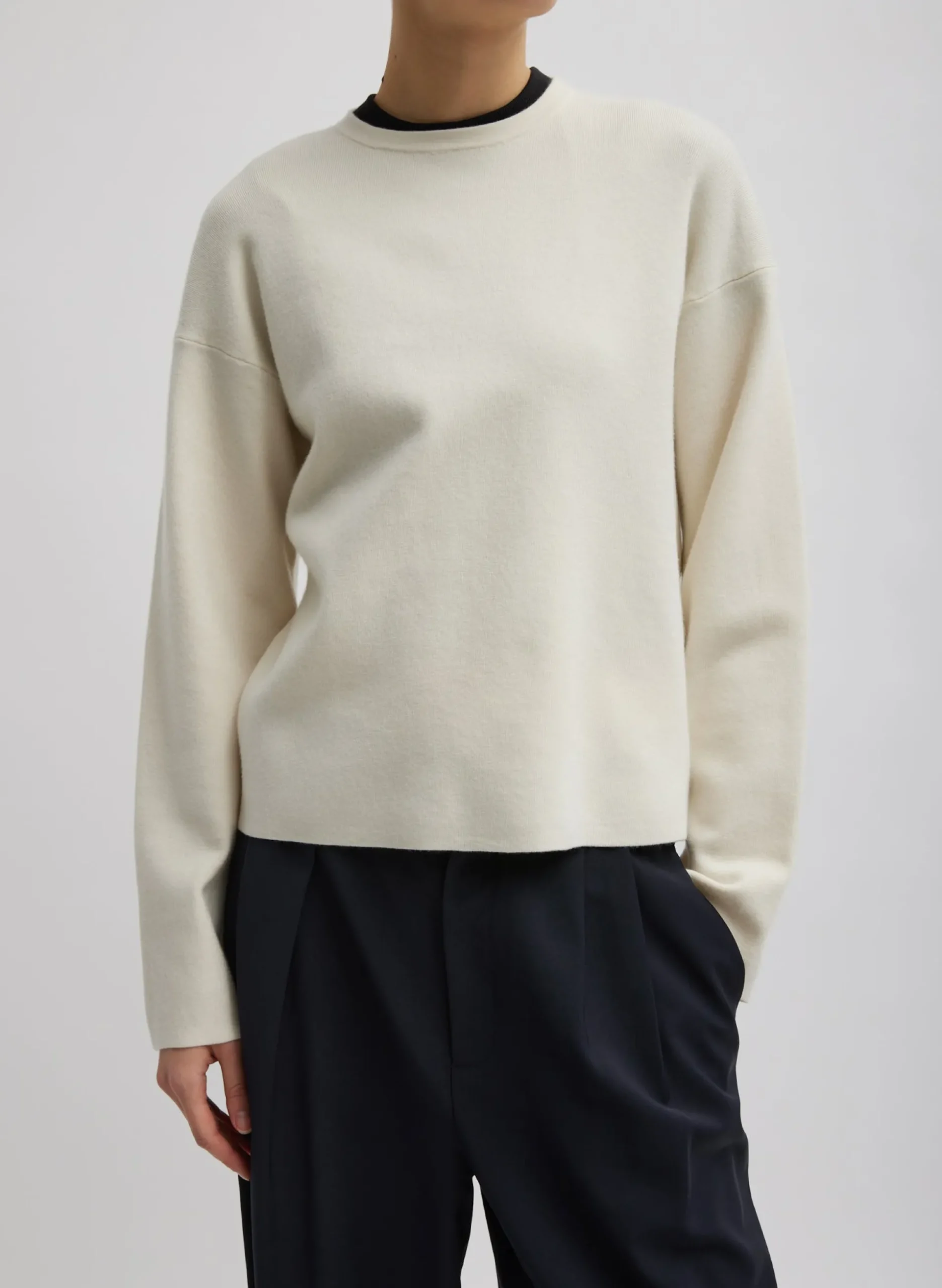 Double Faced Cashmere Oversized Easy Sweater