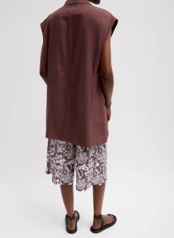 Drapey Suiting Oversized Double Breasted Vest