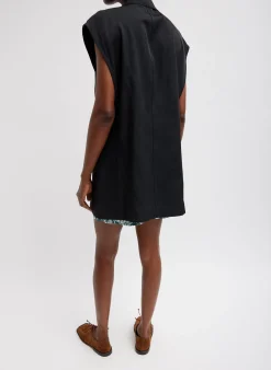 Drapey Suiting Oversized Double Breasted Vest