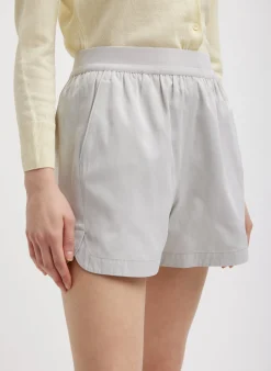 Drapey Suiting Pull On Short