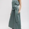 Eco Poplin Back Wrap Skirt