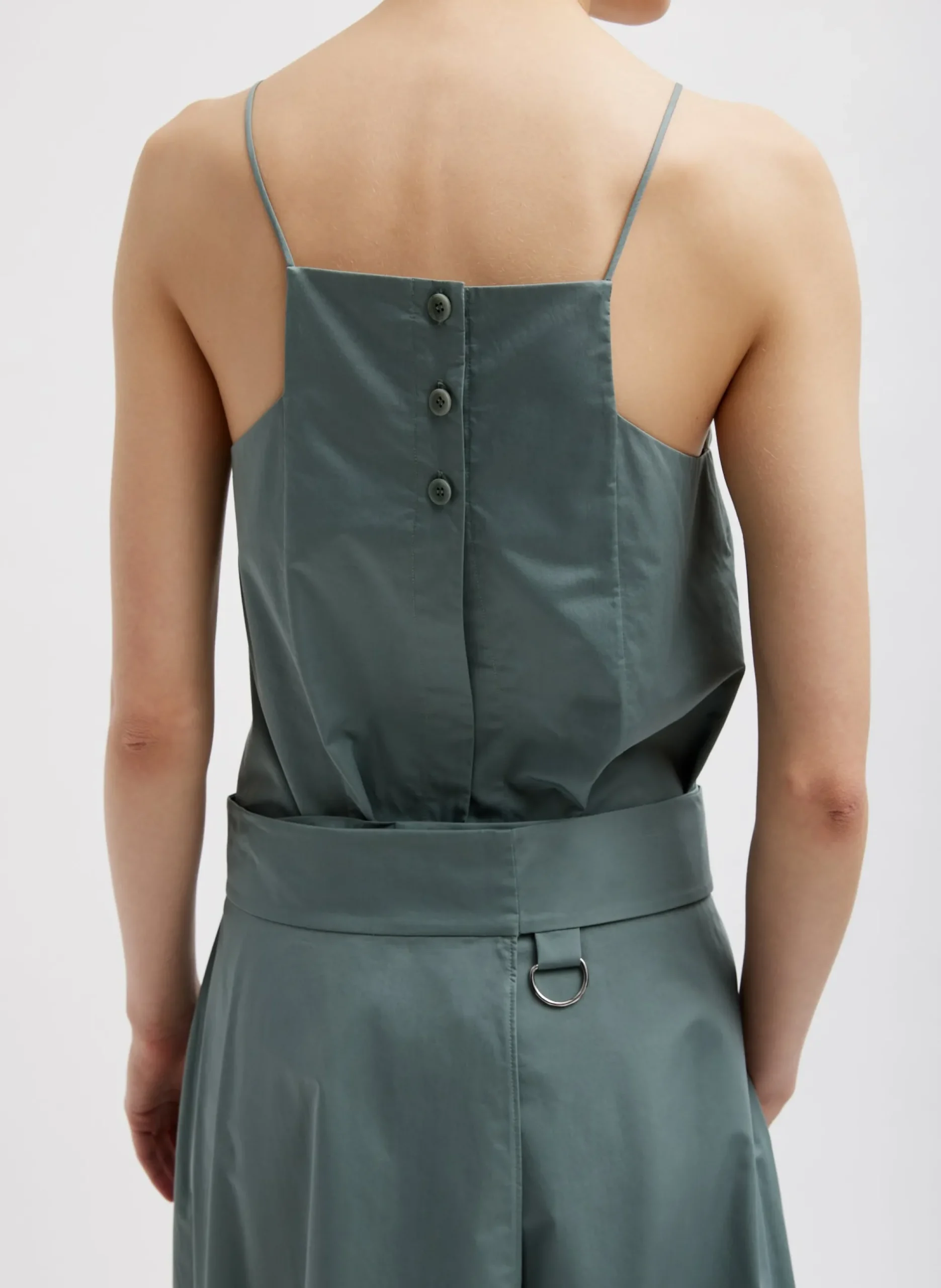 Eco Poplin Back Wrap Skirt