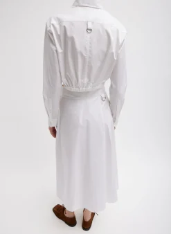 Eco Poplin Back Wrap Skirt