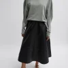 Embossed Python Circle Skirt