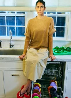 Feather Weight Cashmere Oversized Easy T-Shirt