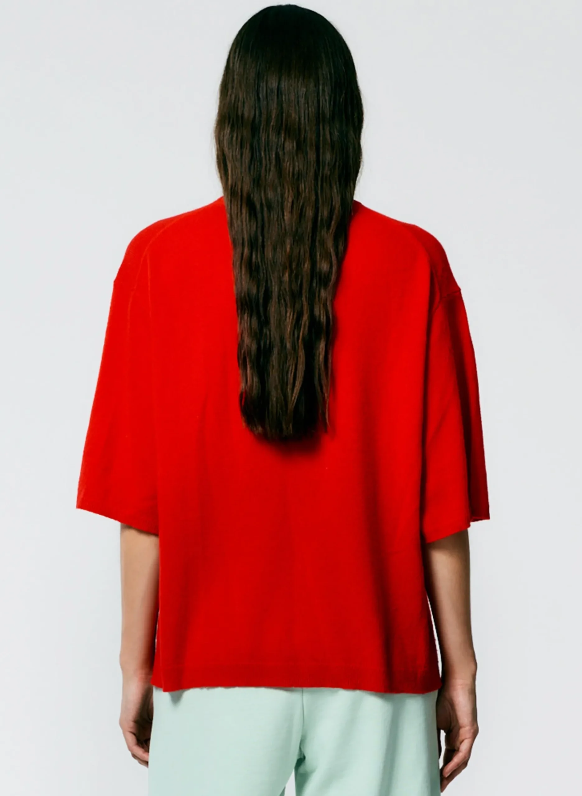 Feather Weight Cashmere Oversized Easy T-Shirt
