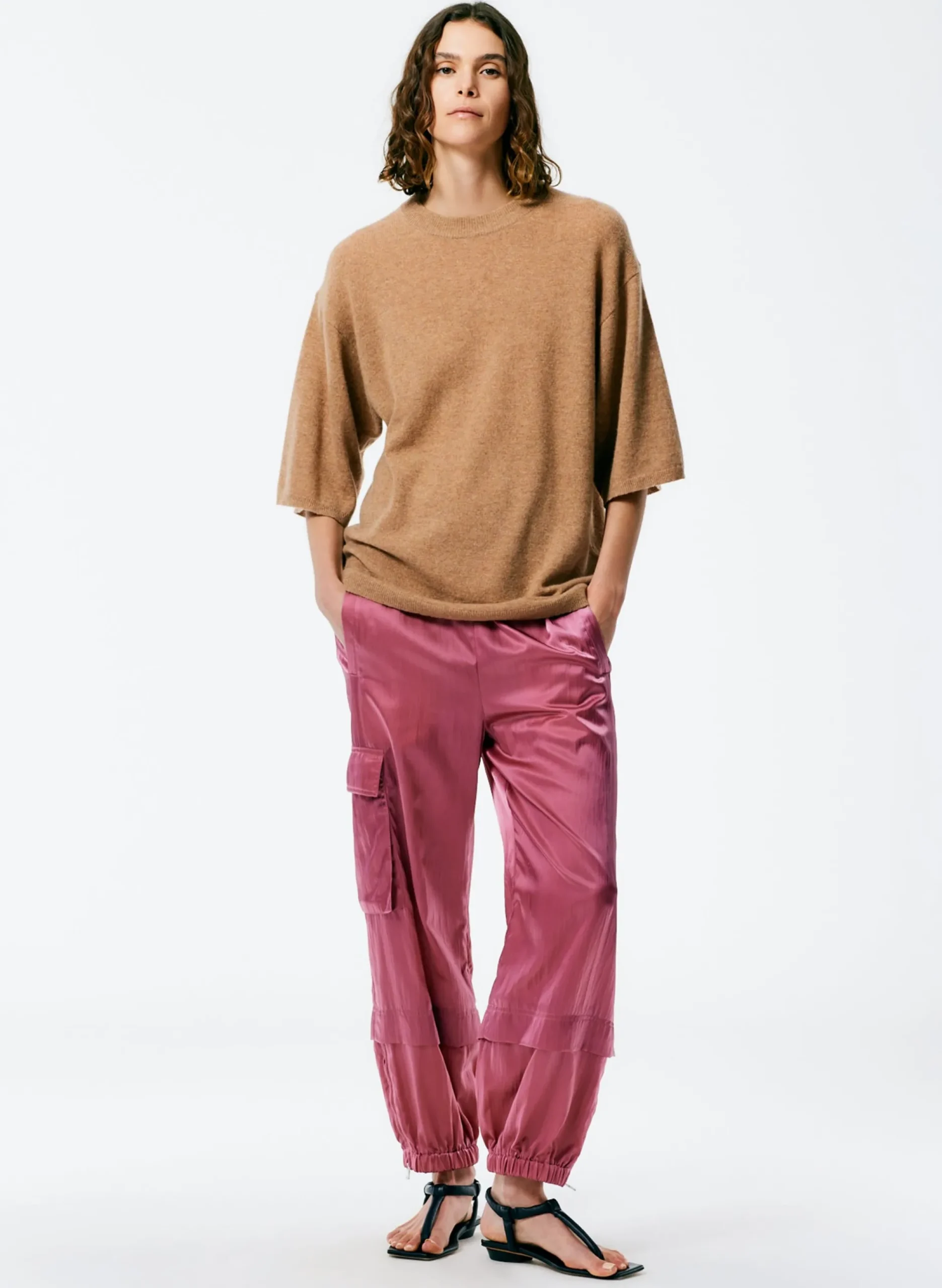 Feather Weight Cashmere Oversized Easy T-Shirt