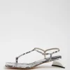 Georgia Embossed Snake Sandal