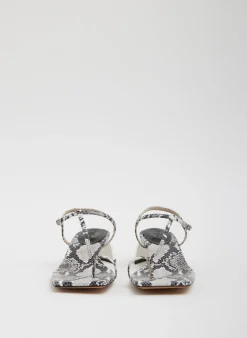 Georgia Embossed Snake Sandal