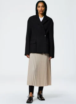 Grain De Poudre Liam Blazer With Slit Zipper Detail