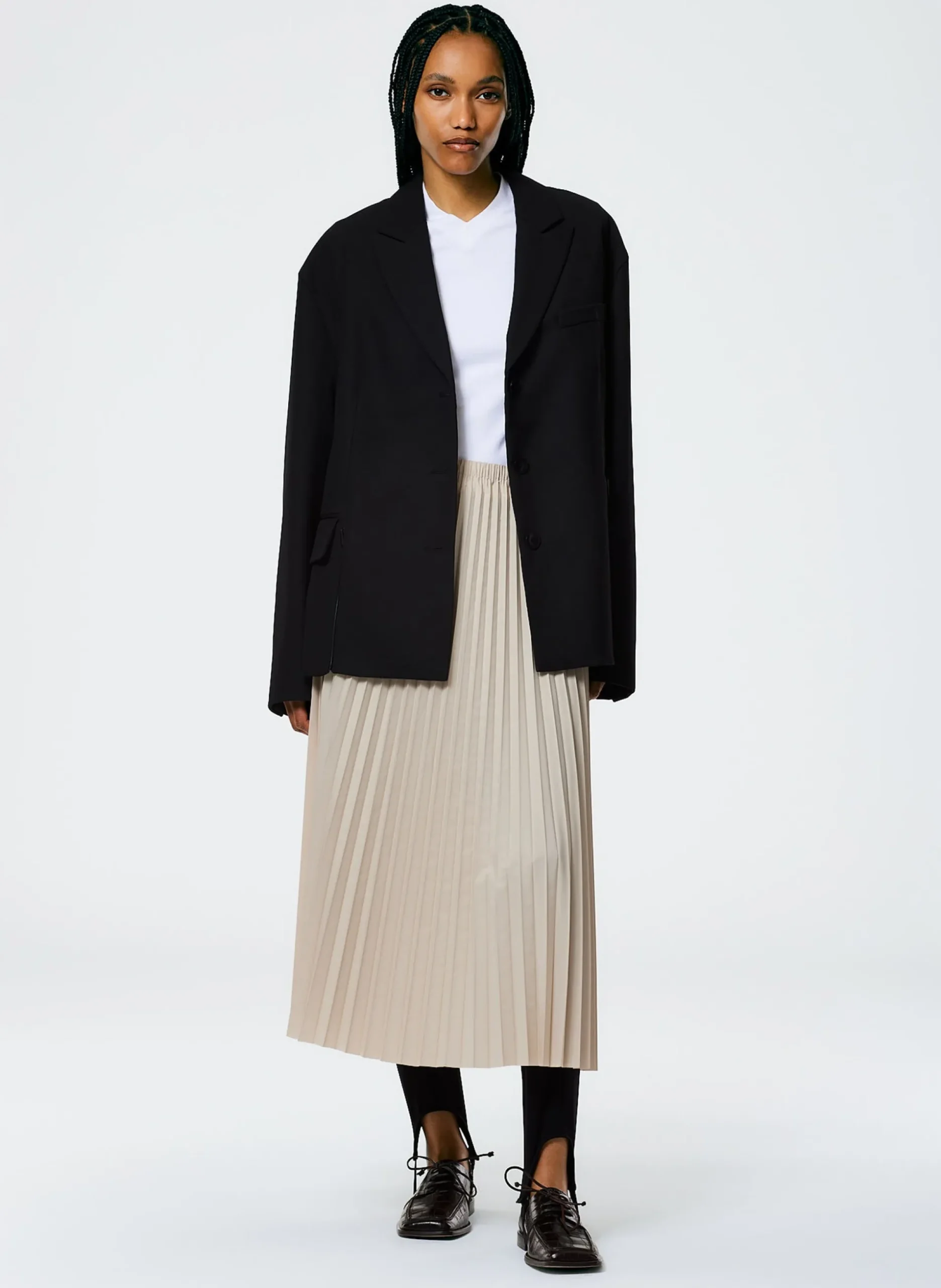 Grain De Poudre Liam Blazer With Slit Zipper Detail