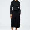 Grain De Poudre Wide Pleat Wrap Skirt