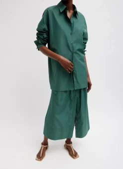 Italian Sporty Nylon Shirt With Cocoon Back