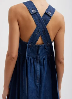 Light Weight Stone Wash Sculpted Dress