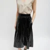 Light Weight Stretch Patent Smocking Waistband Full Skirt