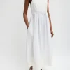 Linen Cotton Voile Sculpted Dress