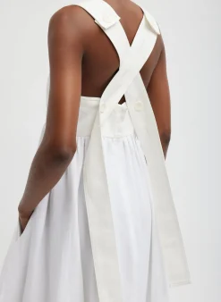 Linen Cotton Voile Sculpted Dress