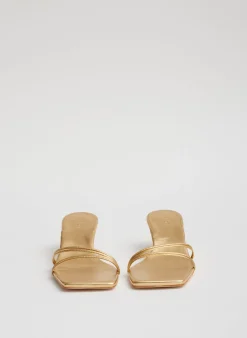 Metallic Nappa Jim Sandal