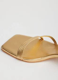 Metallic Nappa Jim Sandal