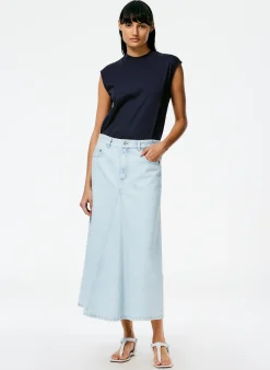 Mock Neck Sleeveless T-Shirt