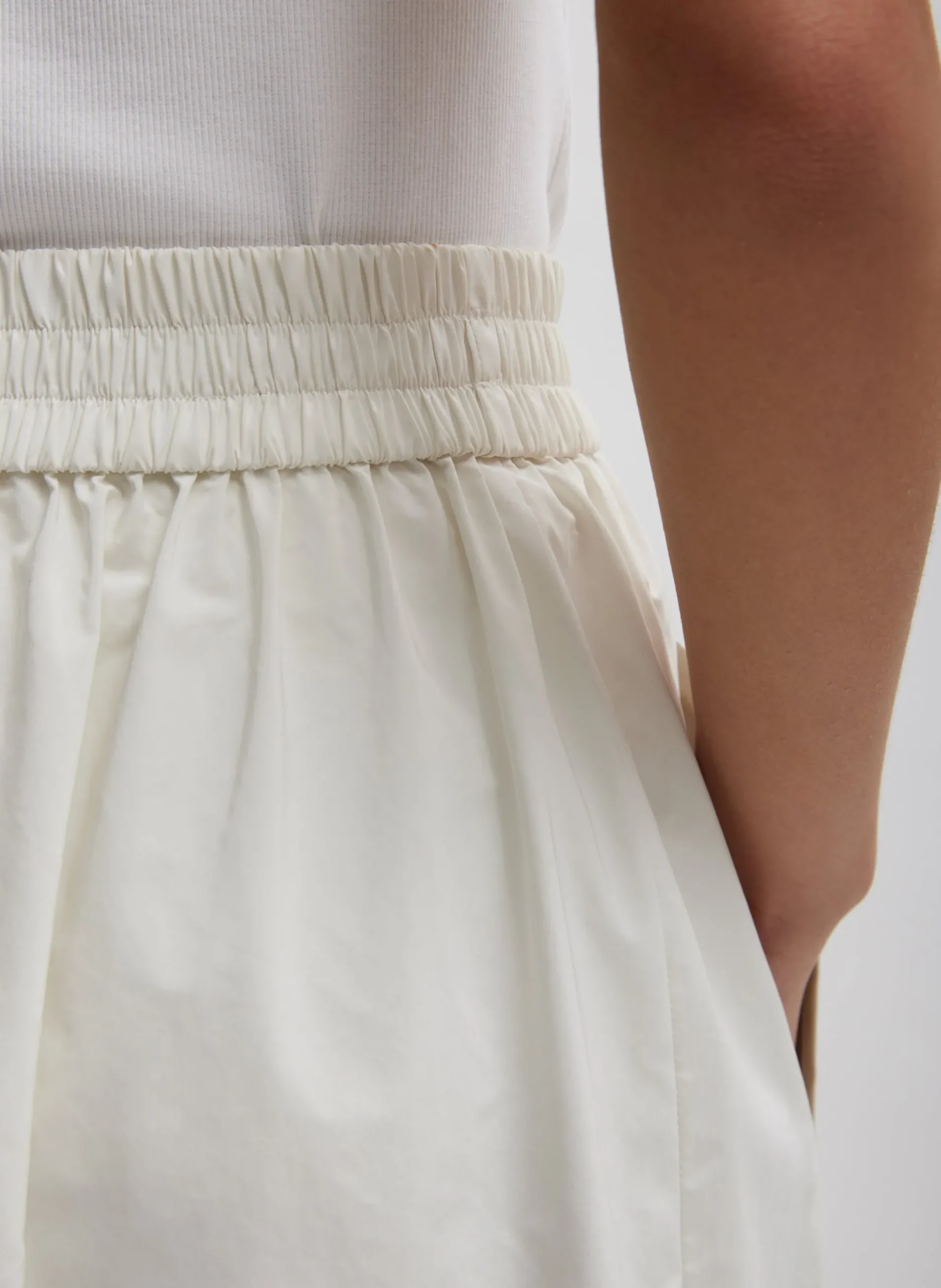 Nylon Pull On Full Skirt