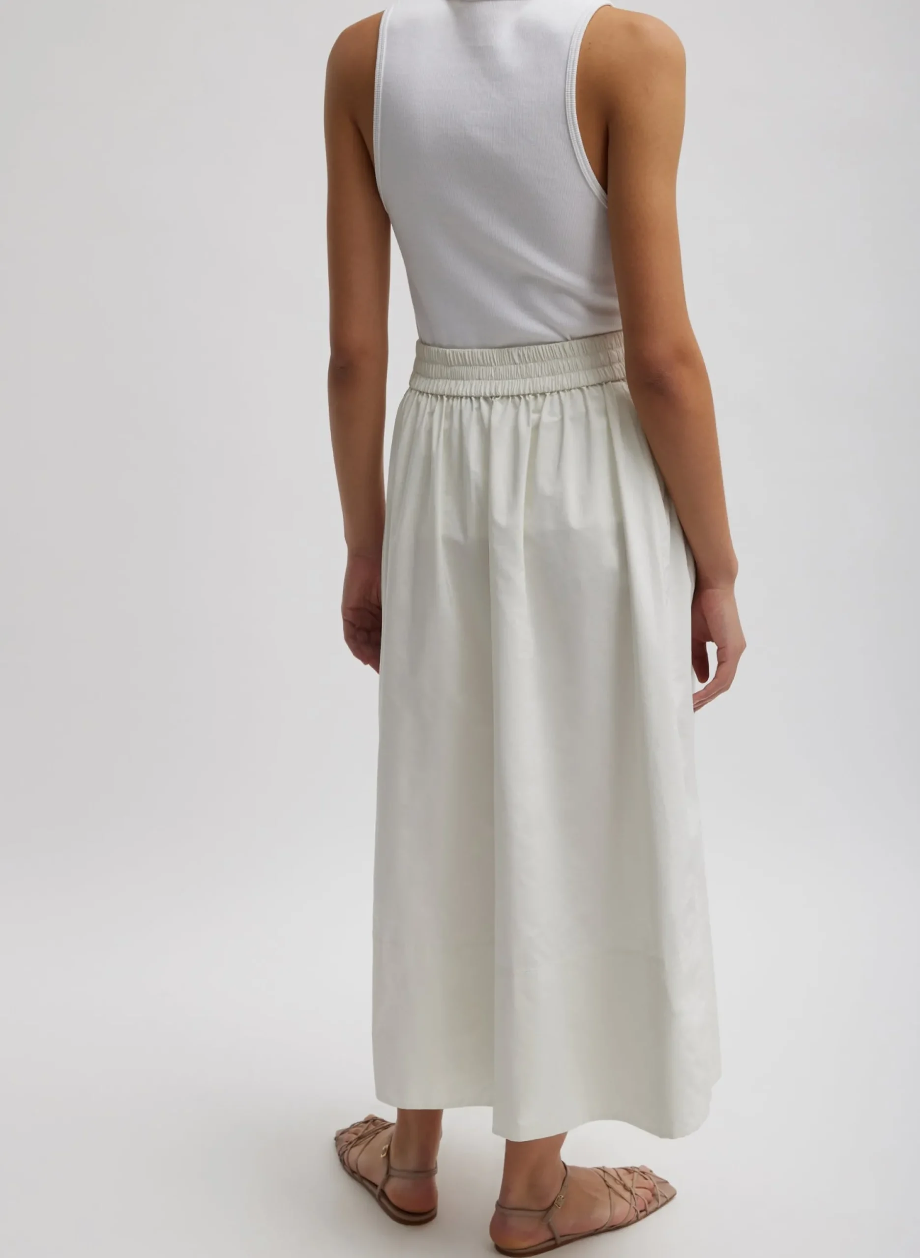 Nylon Pull On Full Skirt