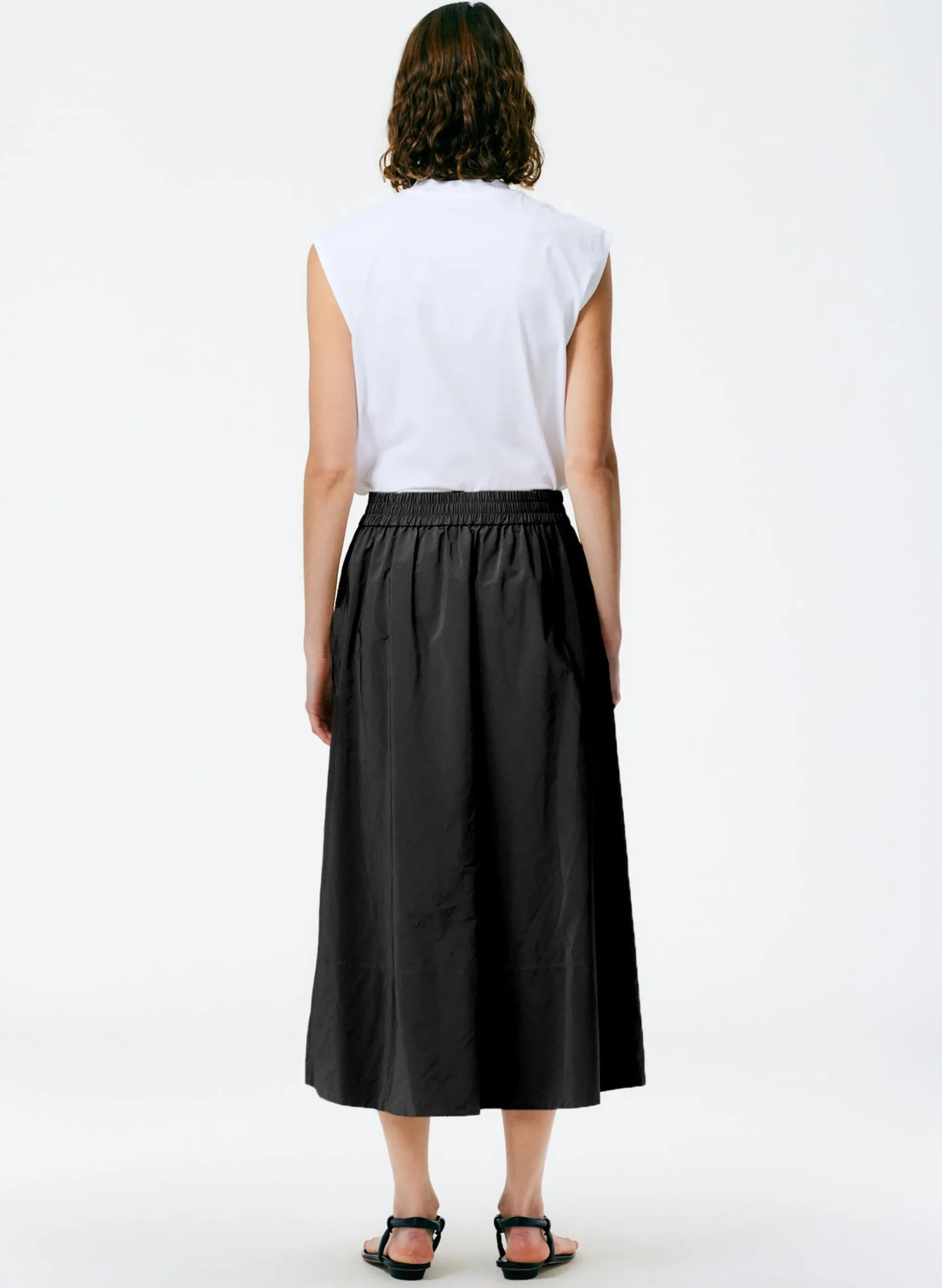 Nylon Pull On Full Skirt