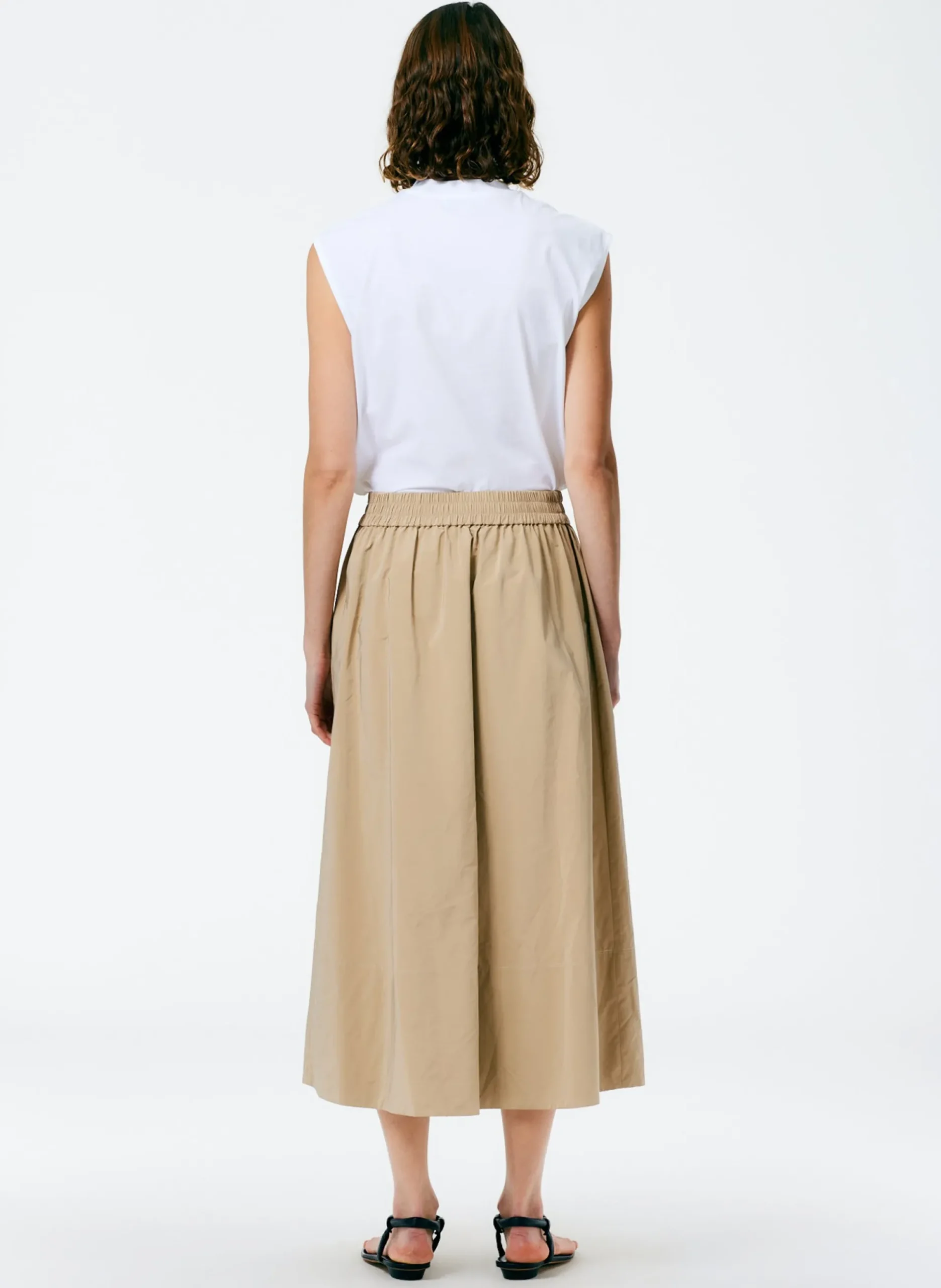 Nylon Pull On Full Skirt