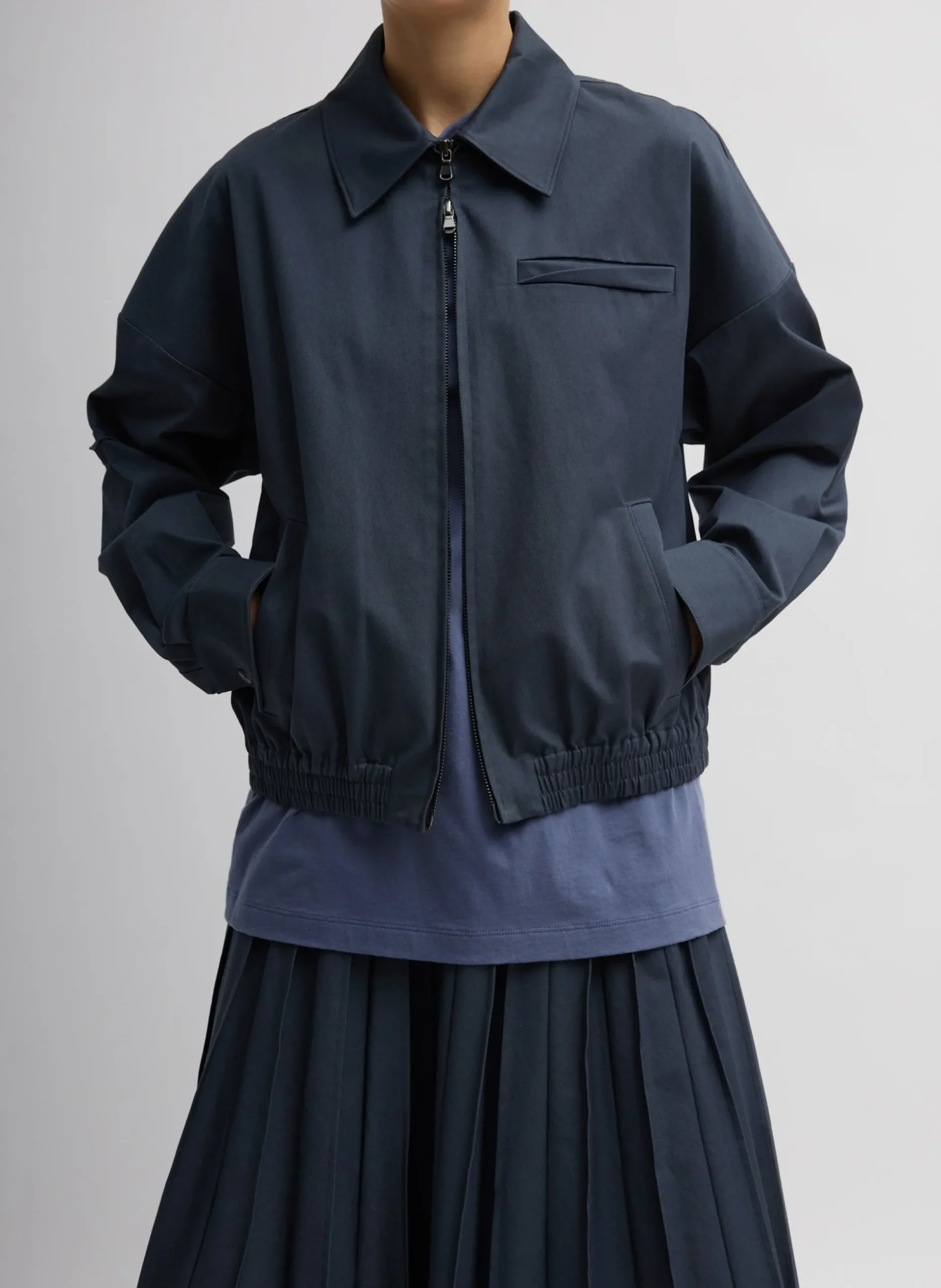 Oliver Cotton Stretch Tricotine Bomber